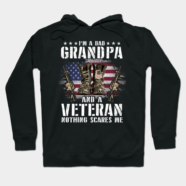 I'm A Dad Grandpa Funny Veteran Father's Day Hoodie by webster